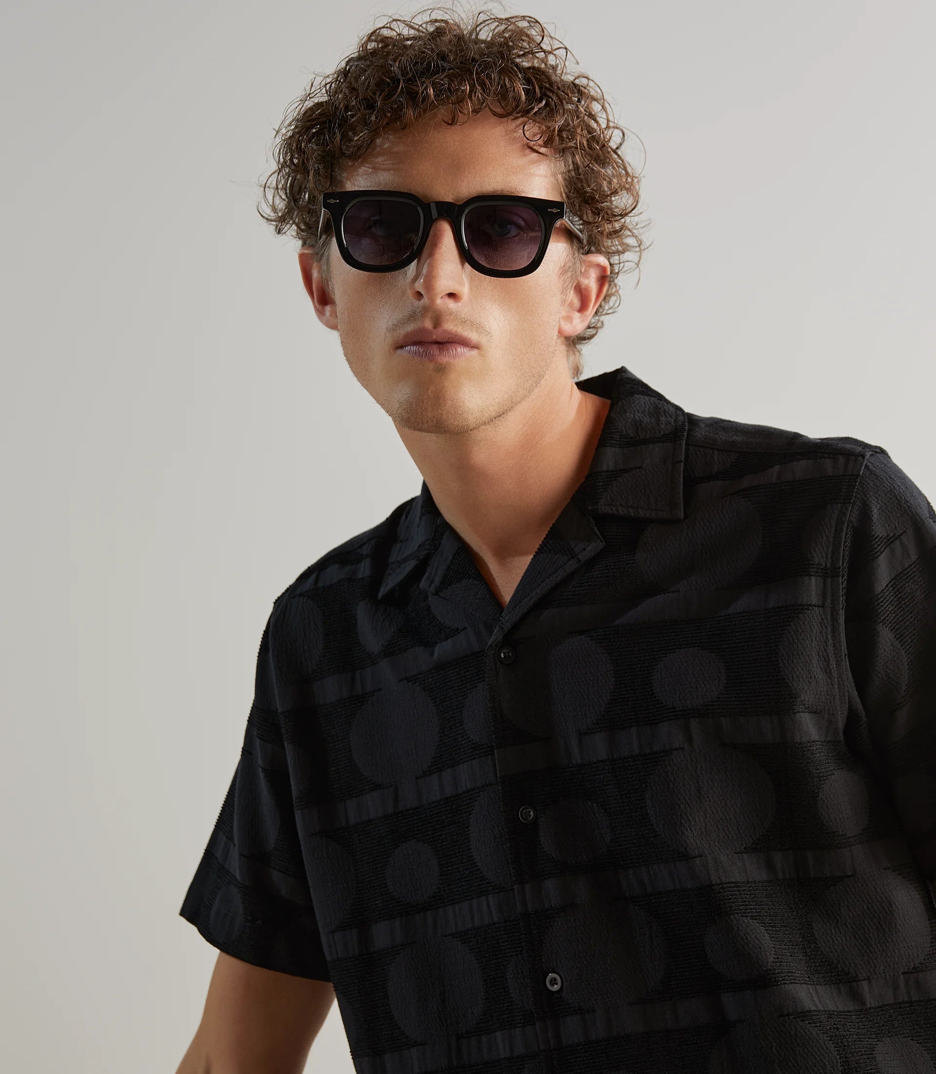 Chemise fantaisie noire - IZAC