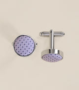 Boutons de manchette parme - IZAC
