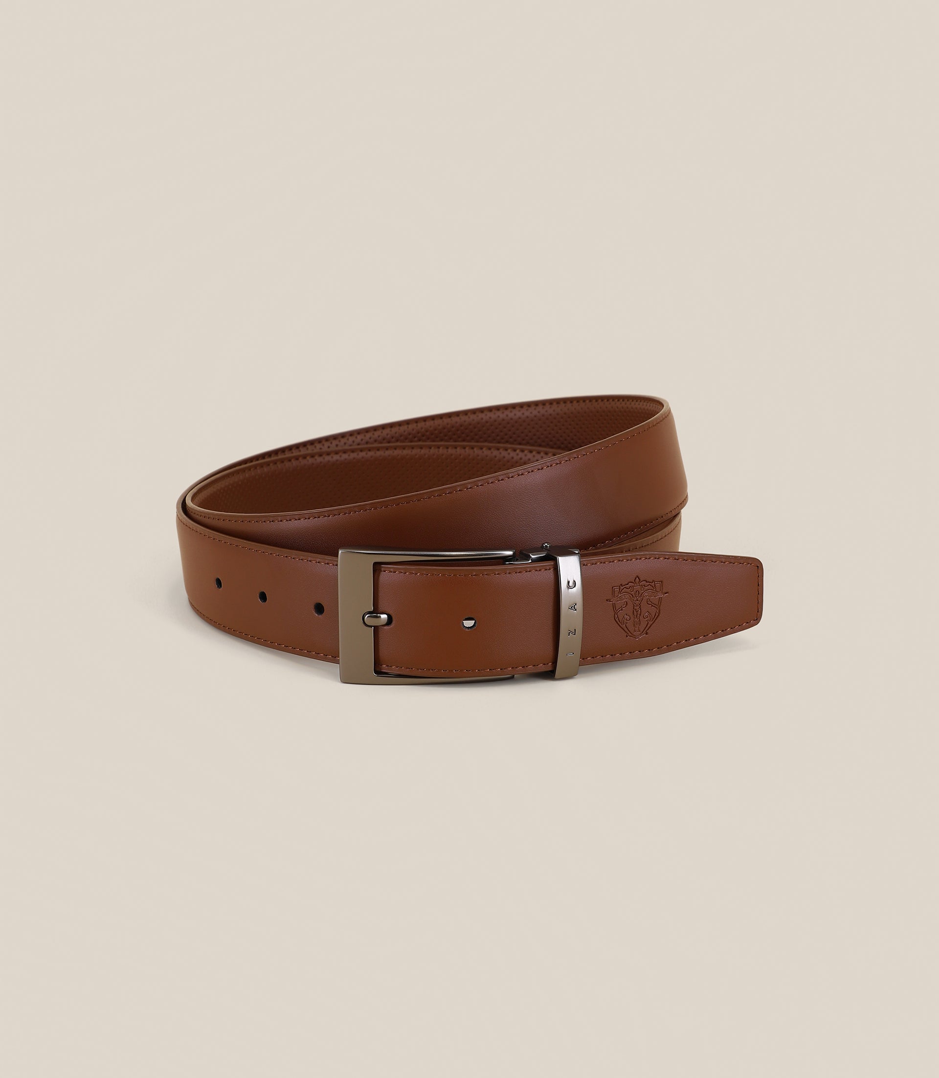 Ceinture avec sangle réversible camel - IZAC