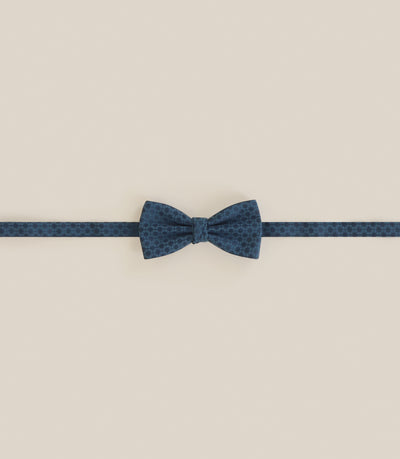 Noeud papillon à motifs bleu vert - IZAC