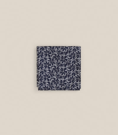 Pochette à fleurs bleue - IZAC