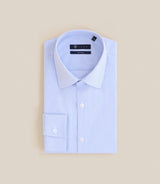Chemise ville non iron bleue - IZAC