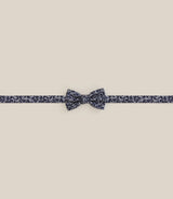 Noeud papillon floral bleu - IZAC