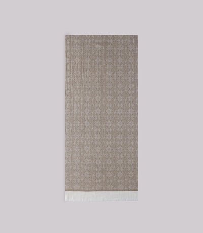 Écharpe fantaisie beige - IZAC