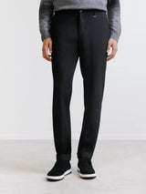 Pantalon casual élastiqué noir