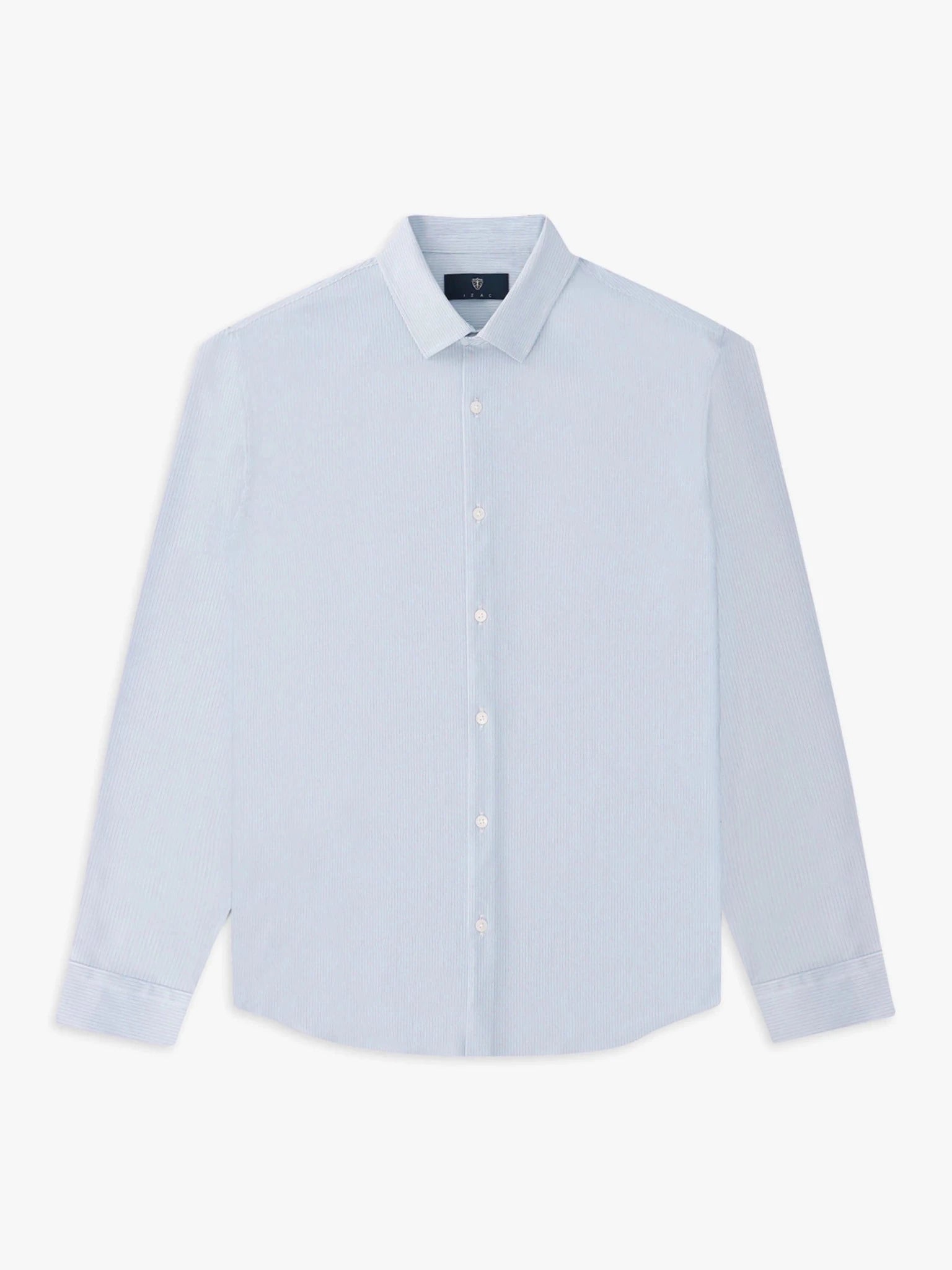 Chemise slim en maille jersey denim - IZAC