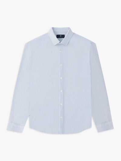 Chemise slim en maille jersey denim - IZAC