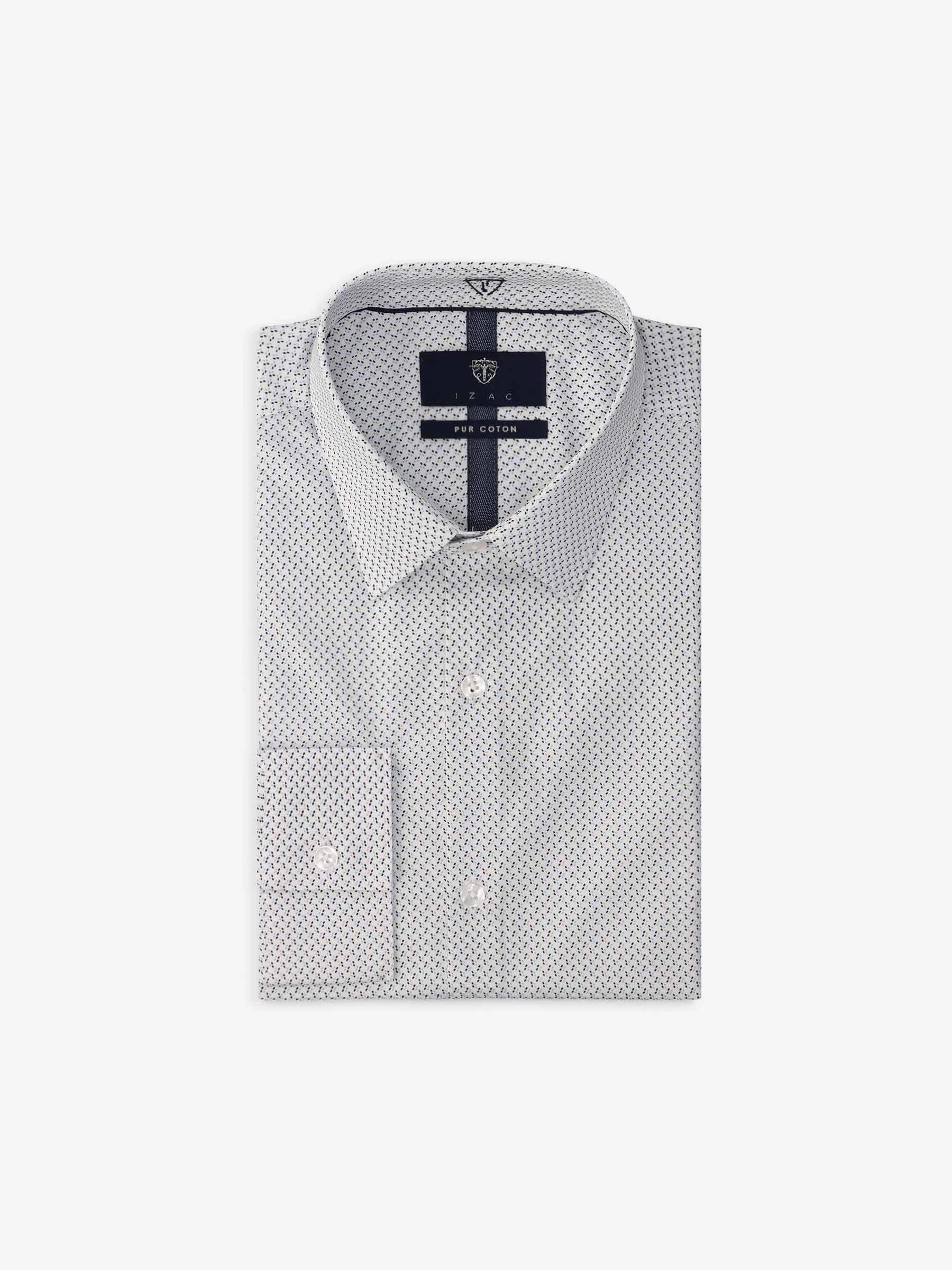 Chemise fantaisie blanche - IZAC
