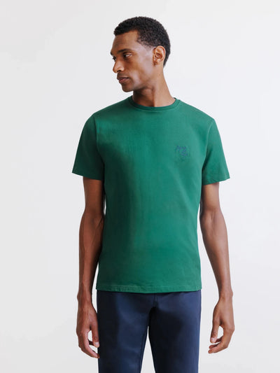 T-shirt à manches courtes vert foncé - IZAC