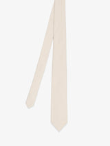 Cravate unie beige - IZAC