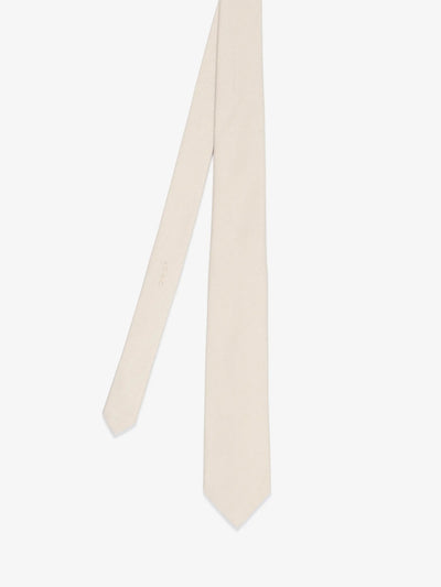 Cravate unie beige - IZAC