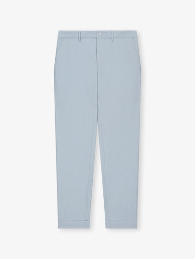 Pantalon avec taille élastiquée bleu - IZAC