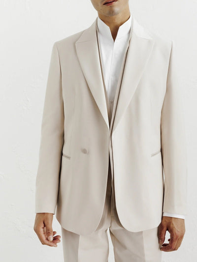 Costume croisé ecru - IZAC
