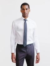 Chemise en satin de coton blanche - IZAC
