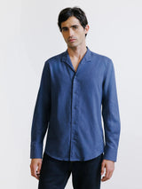 Chemise en flanelle marine - IZAC