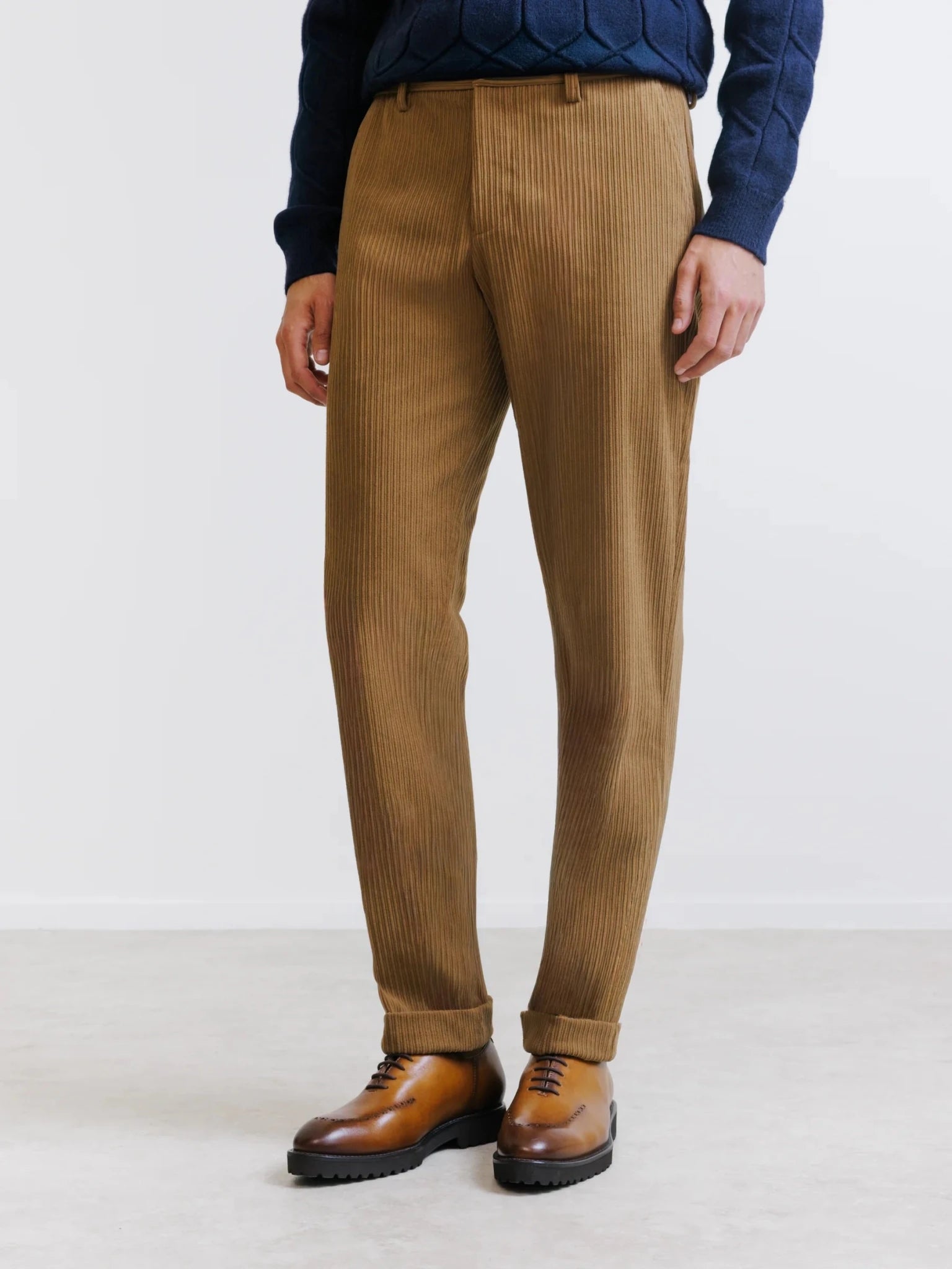 Pantalon en velours camel - IZAC