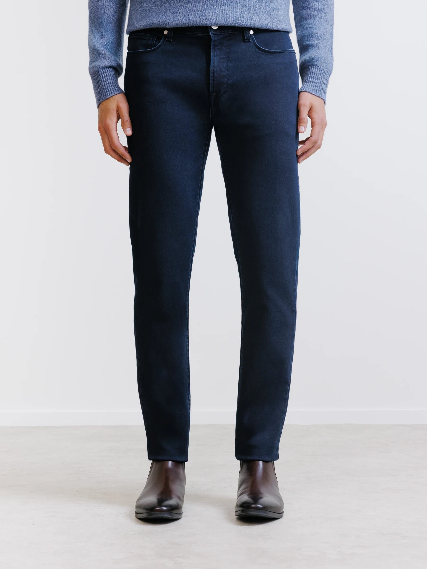 Jean 5 poches slim marine