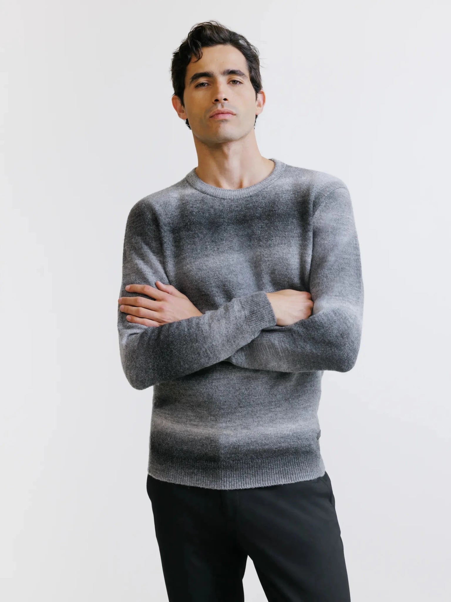 Pull fantaisie gris - IZAC
