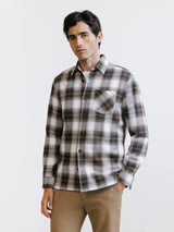 Chemise à carreaux marron - IZAC