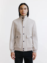 Blouson col montant beige - IZAC