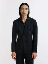 Veste en maille avec parementure noire - IZAC