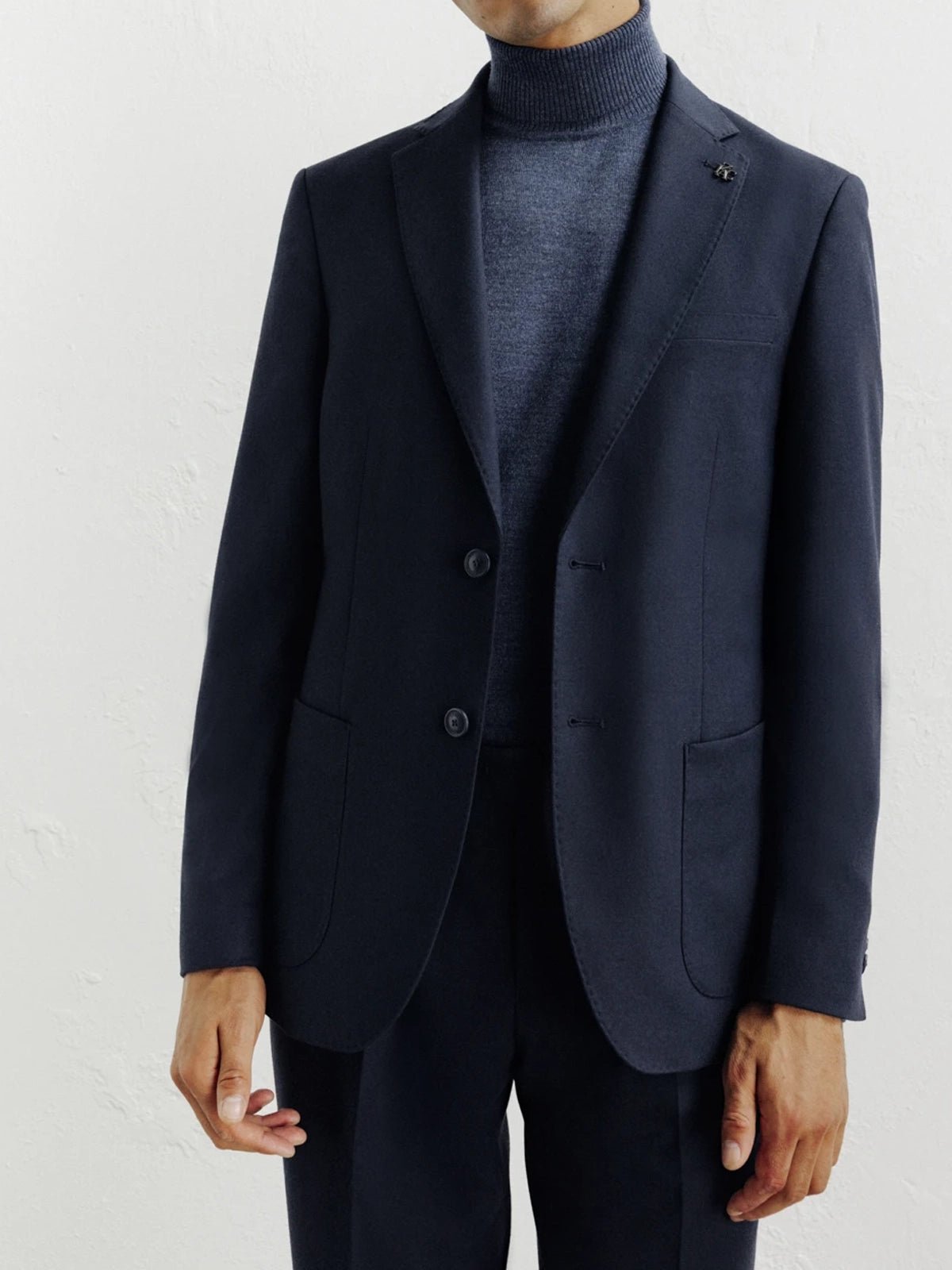 Veste ville en flanelle marine - IZAC