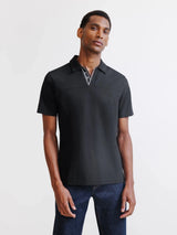 Polo col ouvert noir