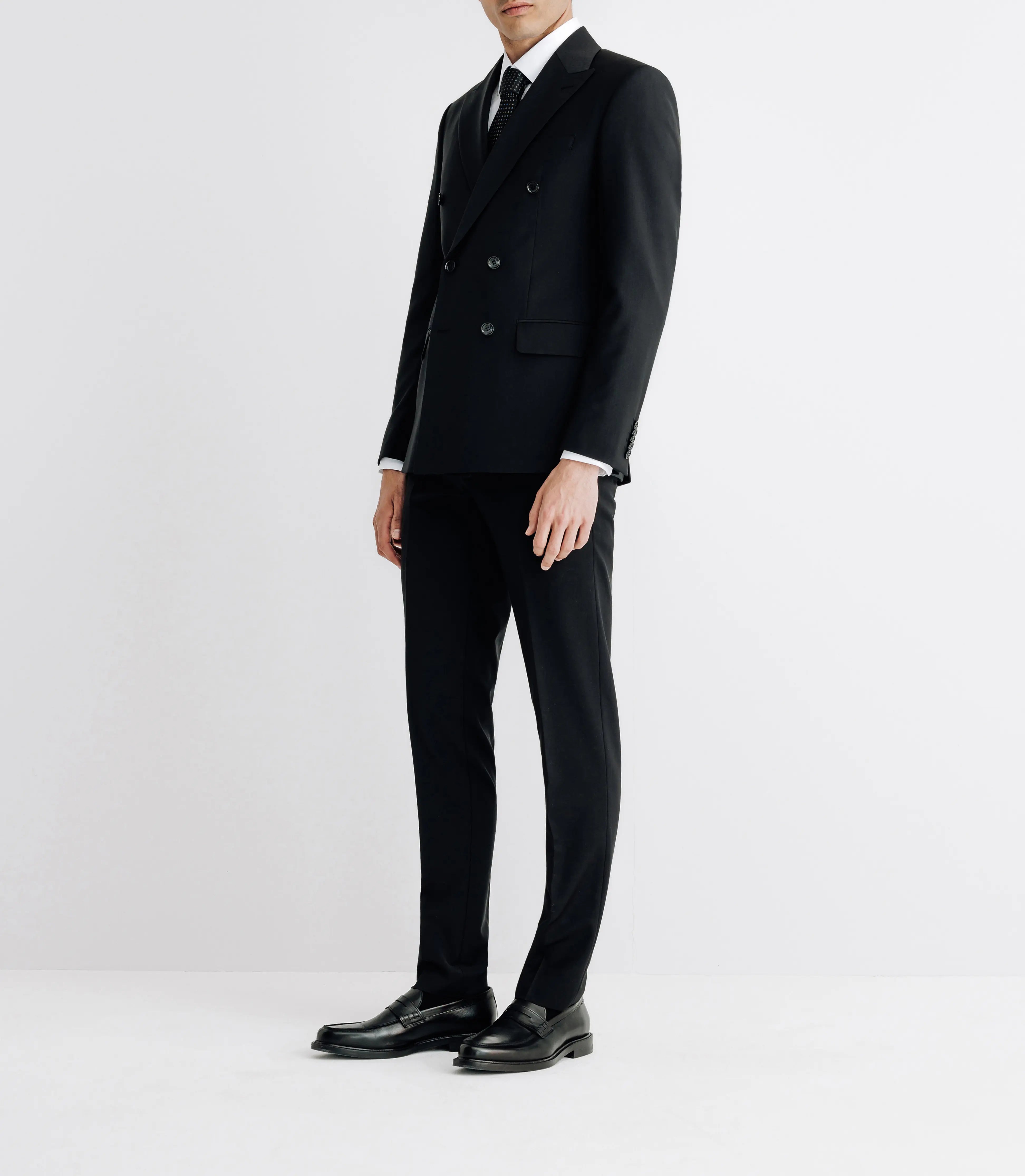Costume croisé noir - IZAC