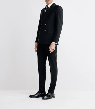 Costume croisé noir - IZAC