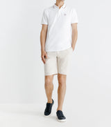Polo piqué boutonné blanc - IZAC