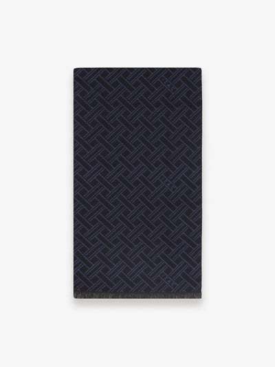 Écharpe à motifs marine - IZAC