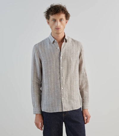 Chemise 100% lin sable - IZAC