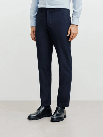 Pantalon flanelle marine - IZAC