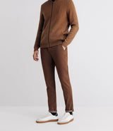Pull gilet zippé col teddy camel - IZAC