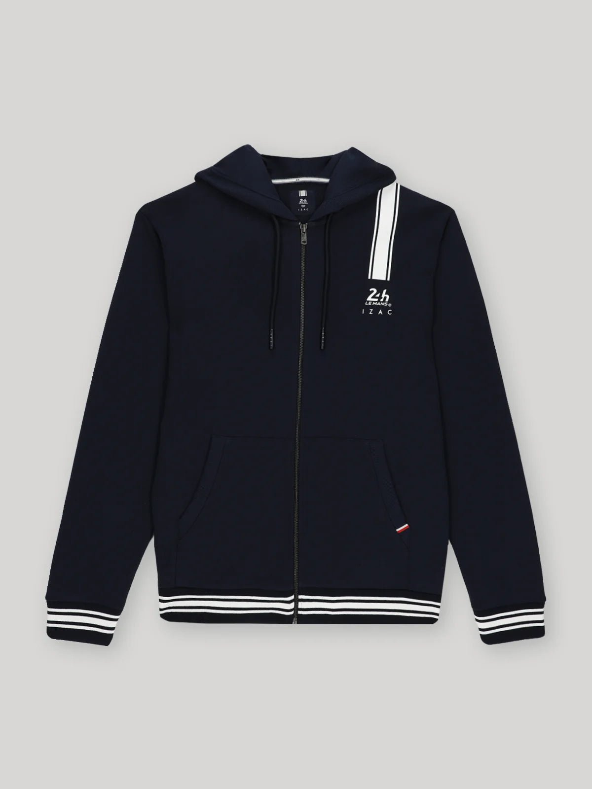 Hoodie zippé marine 24h Le Mans - IZAC