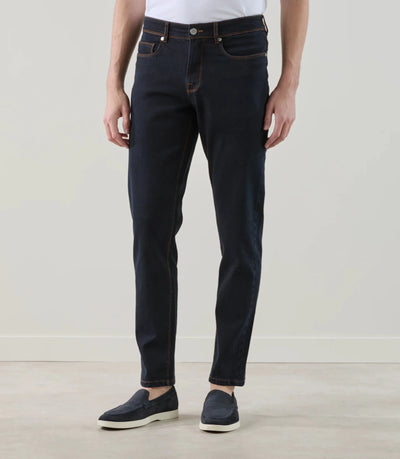 Jean 5 poches stretch marine foncé - IZAC