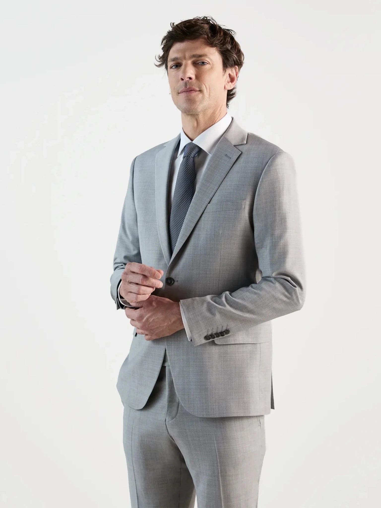 Costume 2 boutons gris - IZAC