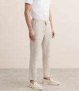 Pantalon élastiqué beige - IZAC