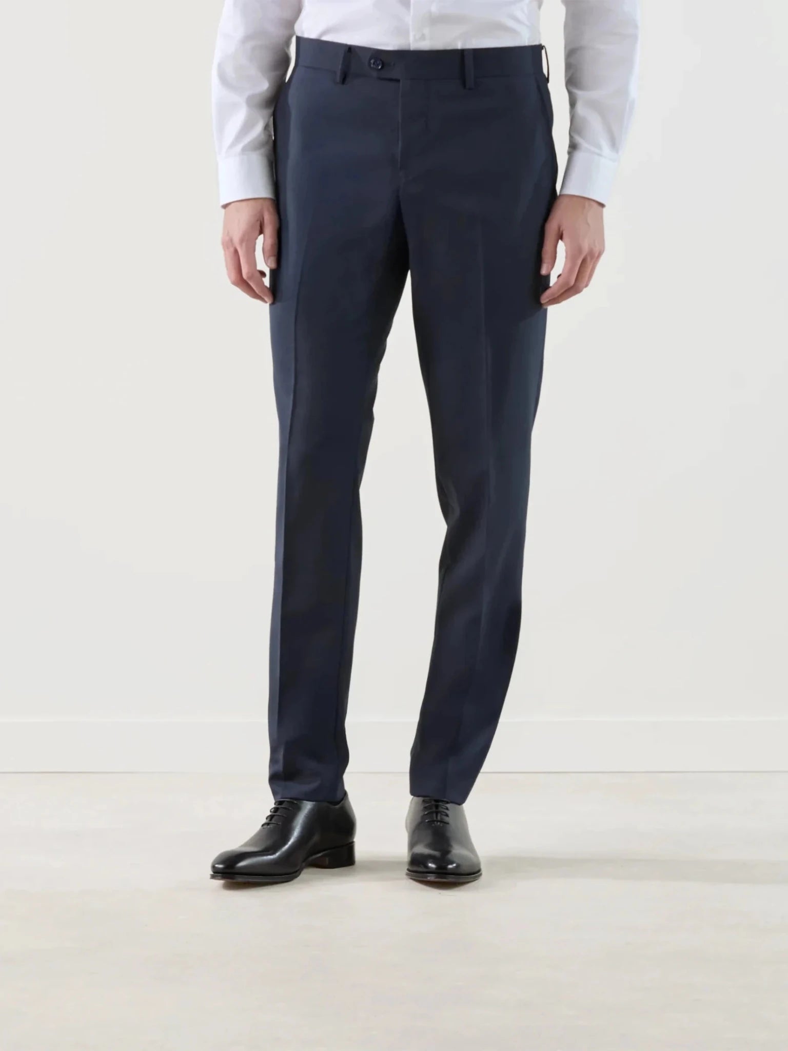 Pantalon ville 100% laine bleu marine - IZAC