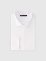 Chemise col italien blanche - IZAC