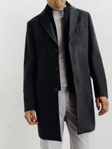 Manteau ville à parmenture amovible gris foncé - IZAC