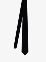 Cravate unie flanelle noire - IZAC