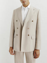 Costume croisé beige - IZAC