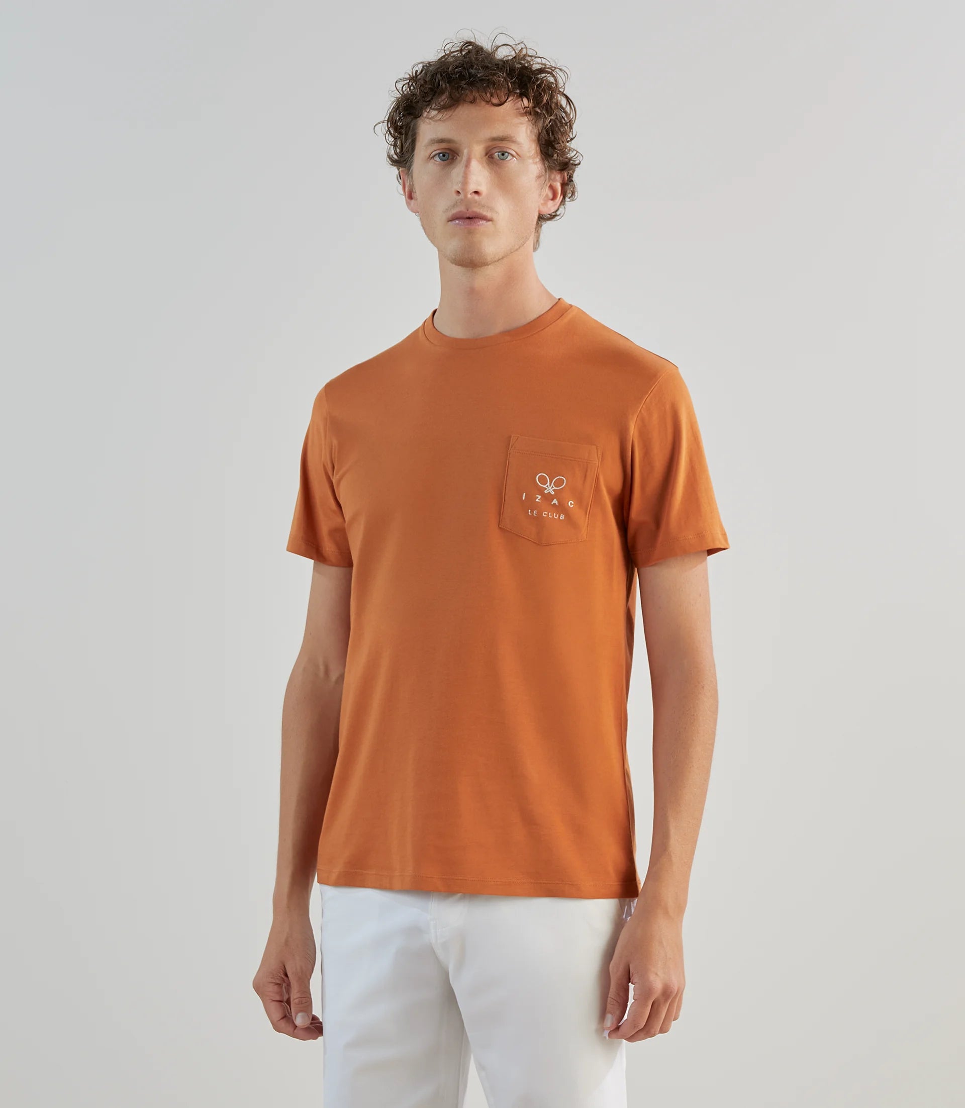 T-shirt à manches courtes orange - IZAC