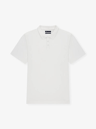 Polo boutonné blanc - IZAC