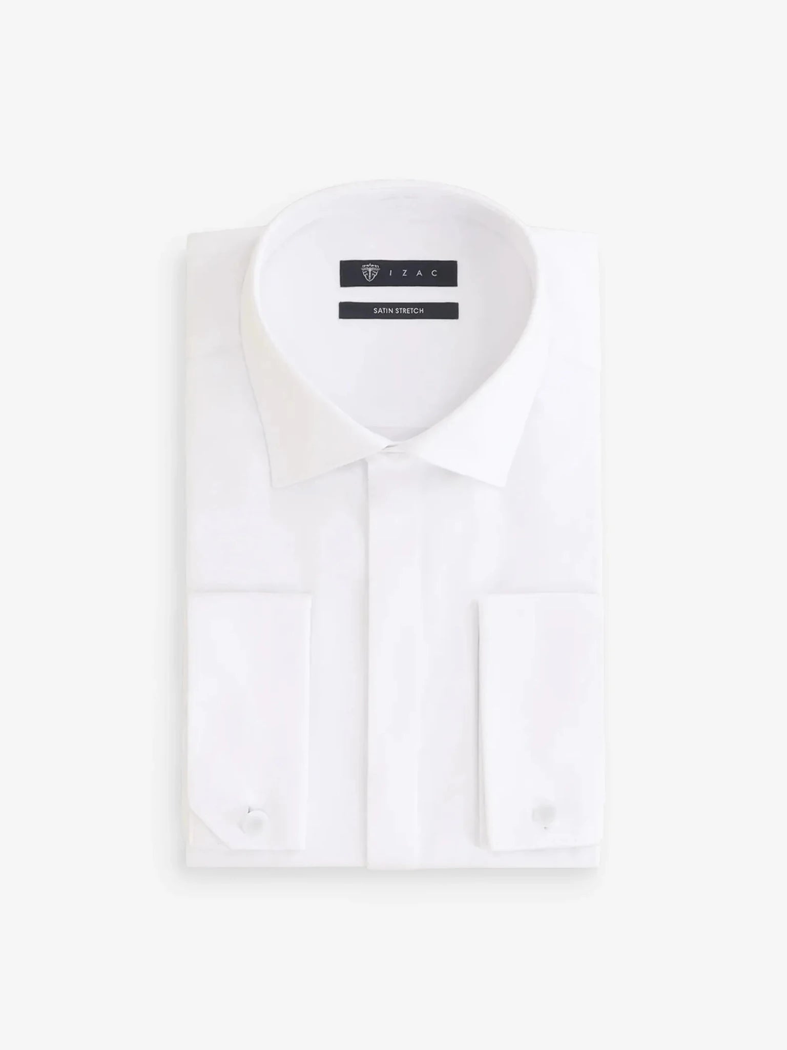Chemise en satin de coton blanche - IZAC