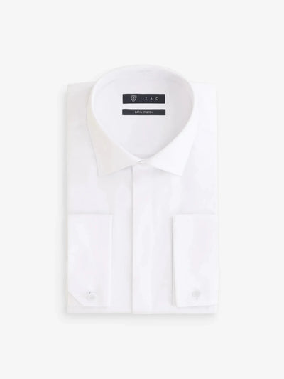 Chemise en satin de coton blanche - IZAC