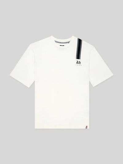 T-shirt col rond écru 24h Le Mans - IZAC