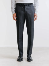Grey flannel dress trousers