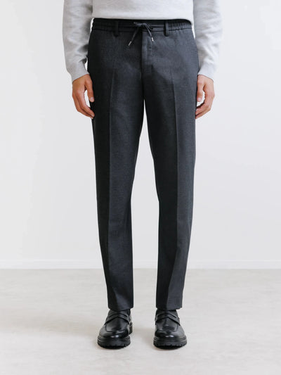 Pantalon ville en flanelle grise - IZAC